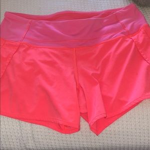 Lulu lemon 4” shorts! Hot pink
